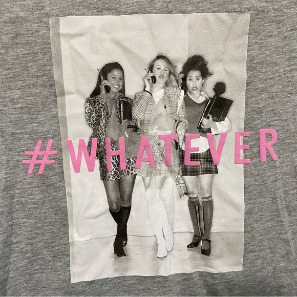Clueless gray short sleeve tee shirt top #whatever size small - Picture 2 of 5